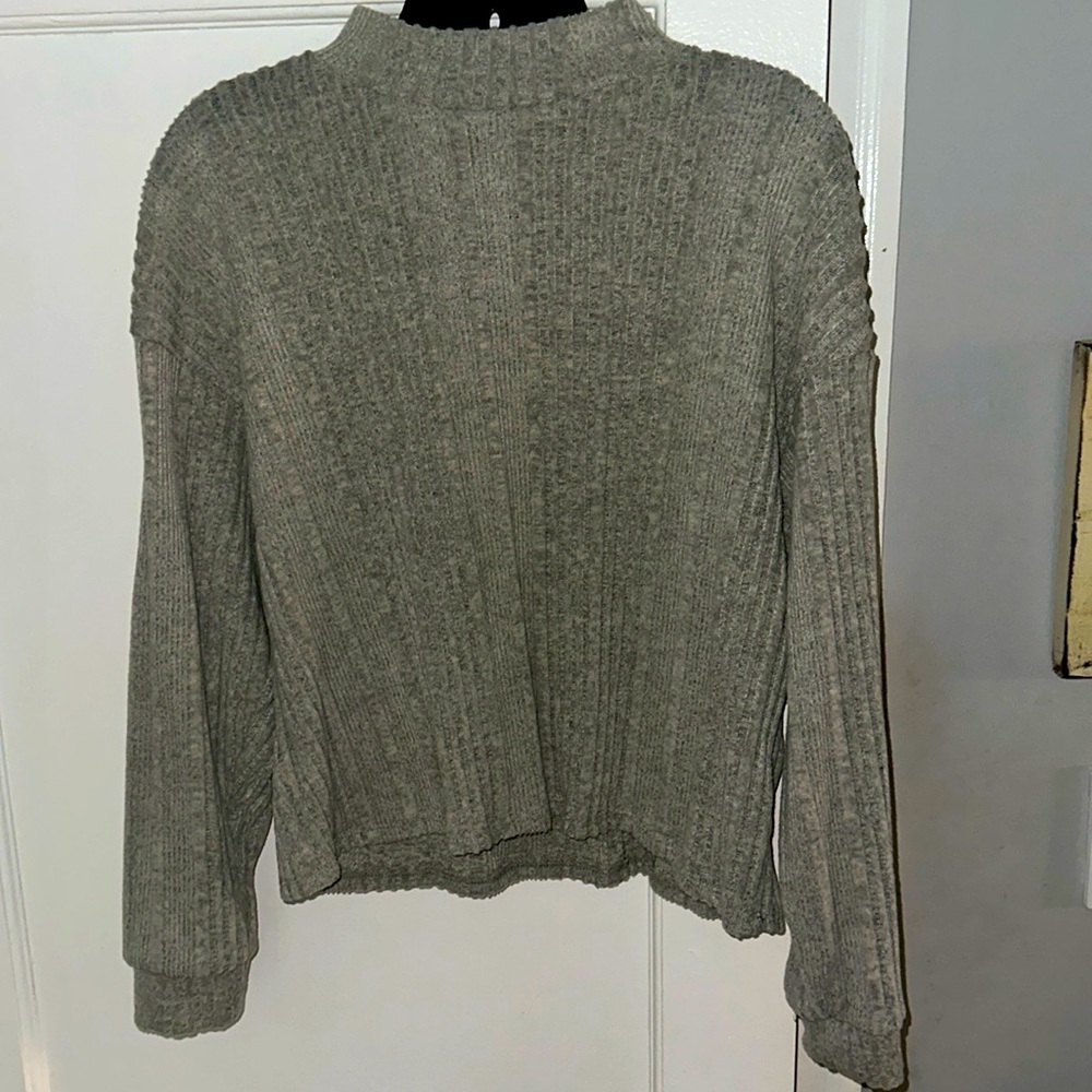 Nordstrom Gray Mockneck light sweater